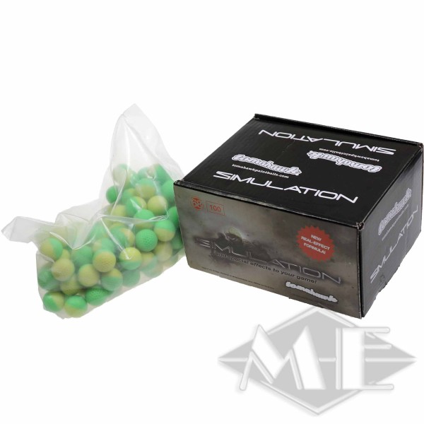 Tomahawk cal.68 "Simulation" Powder Balls, 100er Kiste