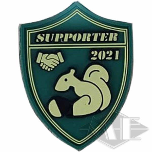 Patch/Klettabzeichen "Supporter 2021" (PaintballFabrik - Area-M)