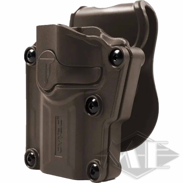 Cytac Mega-fit Universal-Holster für Linkshänder Tan