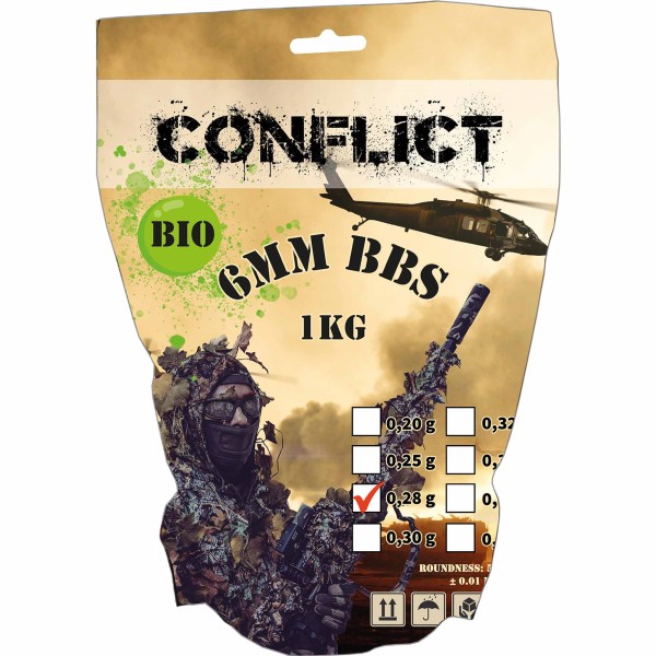 CONFLICT BIO BBs 6mm 0,28g 1kg Beutel